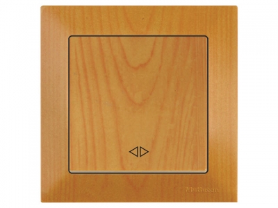 Выключатель промежуточный многопозиционный (скрытый, пруж. зажим) дуб, DARIA, MUTLUSAN (10 A, 250 V, IP 20)