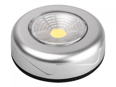 Светильник светодиодный TF3-L1W-sr (серебр.) ФАЗА (ПУШЛАЙТ (включается нажатием)) (ФАZА)