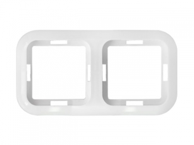 Рамка 2-местная белая, Гармония, BYLECTRICA