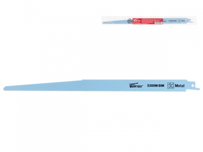 Пилка сабельная по металлу S300M (1 шт.) WORTEX (пропил прямой, тонкий, для базовых работ)