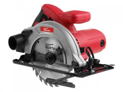 Циркулярная пила WORTEX CS 1612 в кор. (1200 Вт, 160х20 мм, до 52 мм)