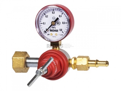 Редуктор пропановый БПО-5-2"НЕВА"  (давл. 2,5/0,3 МПа, 5м3/ч) в коробке (ООО "РЕДИУС 168")