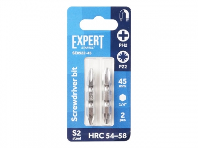 Насадка крестообразная PH2-PZ2 45мм  2шт EXPERT STARTUL (SE8922-45)
