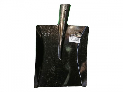 Лопата совковая прямоугольная из рельсовой стали S1 (БТЗ)