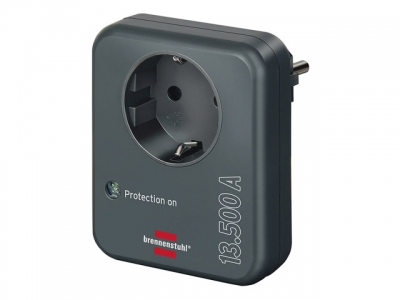 Адаптер розетка Brennenstuhl Primera-Line 13 500 А, антрацит (Максимальная нагрузка 16 A/3500 Вт.)