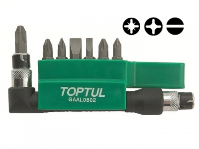 Набор бит 1/4" 30мм 8шт. TOPTUL (GAAL0802)