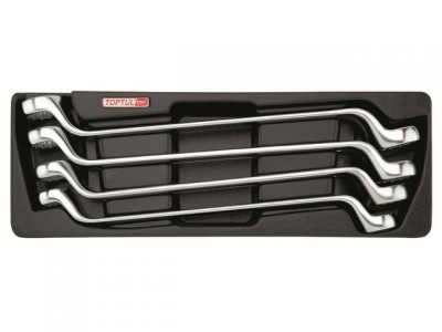 Набор-сет ключей накидн.75° 21-32мм 4шт. 136х364мм TOPTUL (GAAT0402)