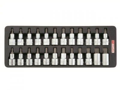 Набор-сет бит под трещотку 1/2" 24шт. 136х364мм TOPTUL (GAAT2402)