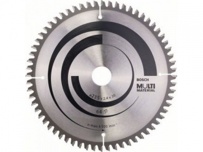 Диск пильный 235х30/25 мм 64 зуб. универсальный MULTIMATERIAL BOSCH (твердоспл. зуб)