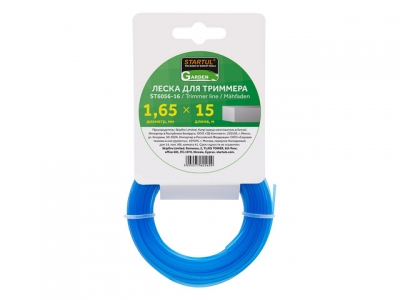 Леска ф 1.65 мм х 15 м квадратн. сеч. STARTUL GARDEN