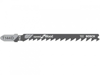 Пилка лобз. по дереву T144D (1 шт.) BOSCH (пропил прямой, грубый, быстрый рез)