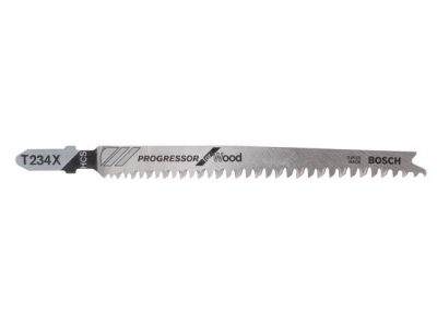 Пилка лобз. по дереву T234X (5 шт.) BOSCH (пропил с толстой и тонкой стенкой, быстрый рез в материале любой толщины)