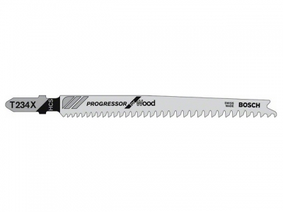 Пилка лобз. по дереву T234X (1 шт.) BOSCH (пропил с толстой и тонкой стенкой, быстрый рез в материале любой толщины)