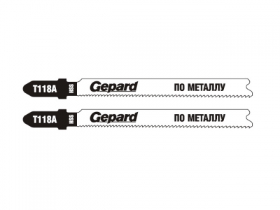 Пилка лобз. по металлу T118А (2 шт.) GEPARD