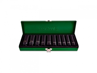 Набор головок ударн.  1/2" глубокие 10 пр. метал. кейс TOPTUL (GEAD1002)