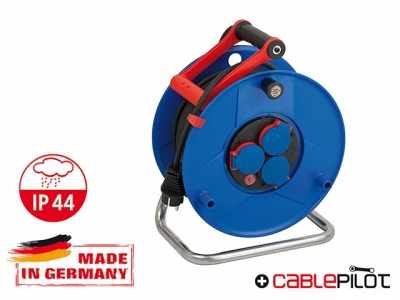 Удлинитель на катушке 50м (3 роз., 3.3кВт, резин. кабель, с/з) Brennenstuhl Garant (3,3кВт, 3х1,5мм2, степень защиты: IP44)