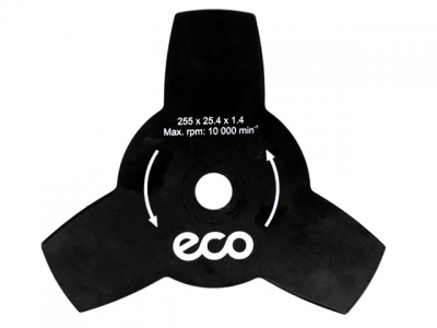 Нож для мотокосы 3 зуб. 255х1.4х25.4 мм ECO (остр.)