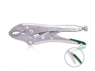 Зажим-плоскогубцы изогнутые 180мм TOPTUL (DAAQ2B07)