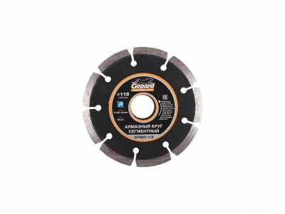 Алмазный круг 115х22 мм универс. сегмент. GEPARD (сухая резка)