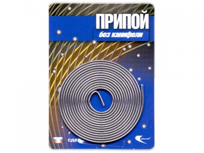 Припой ПОС-61 проволока, спираль ф1мм (длина 1м) (Векта)