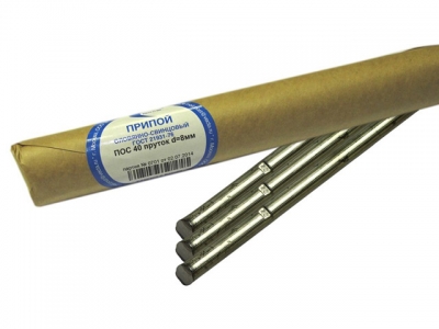 Припой ПОС 40 пруток ф8мм (Векта)