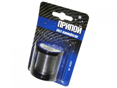 Припой ПОС 61 проволока, катушка ф1мм (100г) в блистере (Векта)