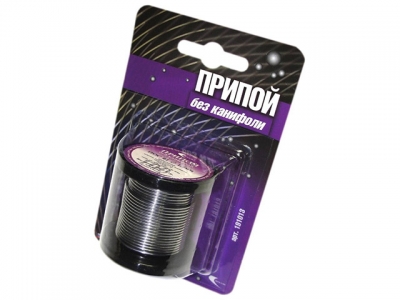 Припой ПОС 61 проволока, катушка ф1,5мм (100г) в блистере (Векта)