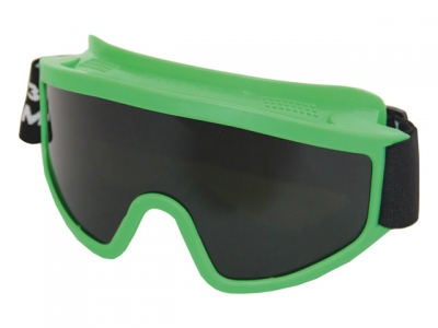Очки закрытые панорамные СОМЗ ЗП2 PANORAMA зеленые PC StrongGlass (РС - поликарбонатное стекло, непрямая вентиляция, светофильтр - 3)