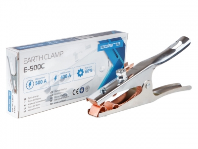 Клемма заземления 500А E-500C Solaris в кор. (непрерыв. режим 400А, макс. 500А)
