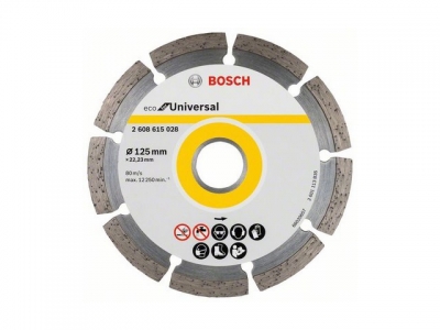 Алмазный круг 125х22 мм универс. сегмент. ECO UNIVERSAL BOSCH (сухая резка)