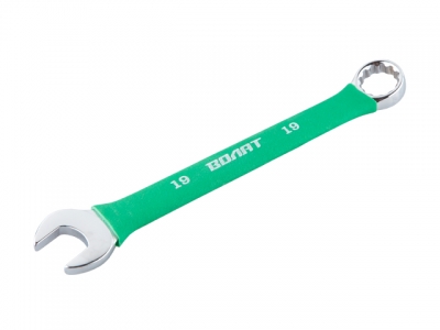 Ключ комбинированный 19мм в прорезиненной оплетке ВОЛАТ