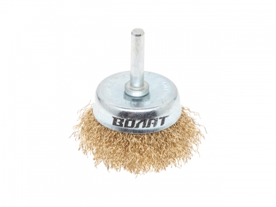 Щетка д/дрели "чашка" гофр. 50мм ВОЛАТ (для дрели торцевая крацовка)