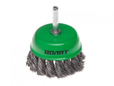 Щетка д/дрели "чашка" косич. 75мм ВОЛАТ (для дрели торцевая крацовка)