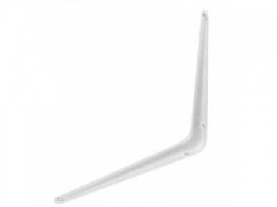 Кронштейн с ребром жесткости 75х100 мм белый STARFIX