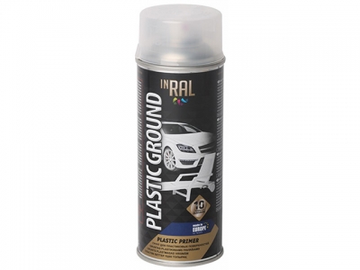 Грунтовка для пластика прозрачный INRAL 400мл (Прозрачный.)