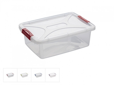 Ящик для хранения 24х34х11,5 см, 6 л, DRINA (цвета в ассортименте, подходит для хранения пищевых продуктов)