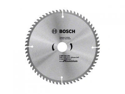 Диск пильный 230х30 мм 64 зуб. универсальный MULTIMATERIAL ECO BOSCH (твердоспл. зуб)
