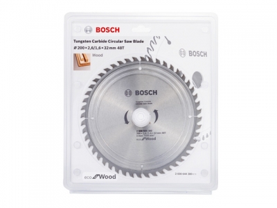 Диск пильный 200х32 мм 48 зуб. по дереву ECO WOOD BOSCH (твердоспл. зуб)