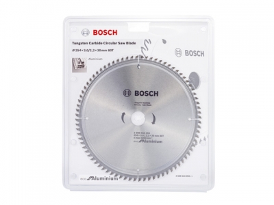 Диск пильный 254х30 мм 80 зуб. универсальный ECO ALUMINIUM BOSCH (твердоспл. зуб)