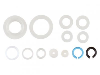 Комплект "Сантехник №2" (плоские и формованные прокл. силикон) (Набор сантехнических прокладок и колец.) (Симтек)