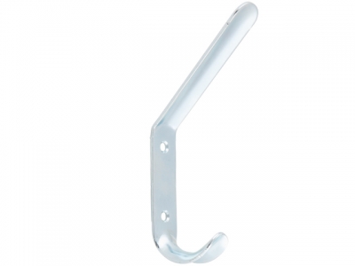 Крючок-вешалка №4 белый цинк STARFIX