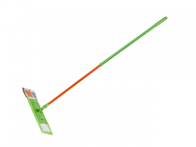 Швабра для пола с насадкой из микрофибры, Макарена, PERFECTO LINEA (Телескопическая рукоятка 67-120 см)