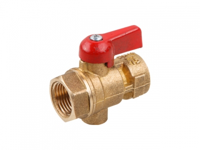 Кран шаровый 1/2" под манометр, PN1,6 МПа, 11Б27п11, Цветлит