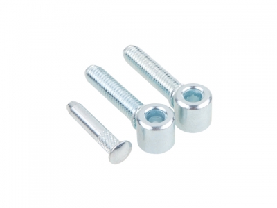 Петля ввертная ПВв2 1,25мм, цинк STARFIX (с резьбой под металл)