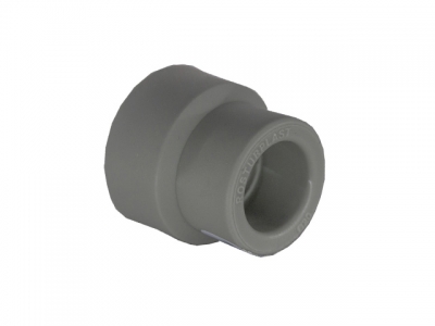 Муфта ПП переходная вн/вн 32х25 PN25, серый РосТурПласт (Муфта переходная 32х25 мм, внутр/внутр)
