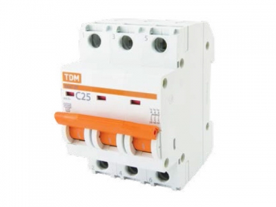 Автоматич. выключатель ВА47-29 3Р 63А 4,5кА х-ка С TDM