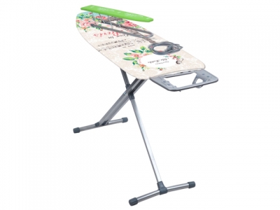 Доска гладильная НИКА 10+ тефлон (металл 1220 * 400), с подрук,подставка п/утюг, удлинит, NIKA (Размер рабочей поверхности: 1220х400 мм.  Размеры в сл