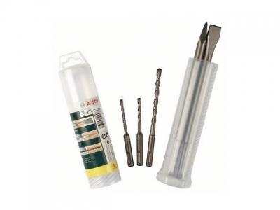 Набор 3 сверла и 2 зубила SDS+ (BOSCH)