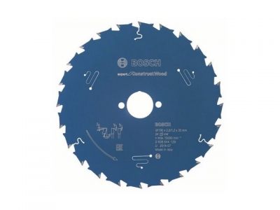 Диск пильный 190х30 мм 24 зуб. по дереву EXPERT FOR CONSTRUCT WOOD BOSCH (твердоспл. зуб)