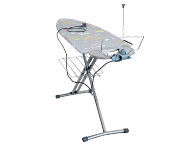 Доска гладильная NIKA BEST (металл 1220 * 400), подставка п/утюг, удлинитель, полка, NIKA (Размер рабочей поверхности: 1220х400 мм.  Размеры в сложенн